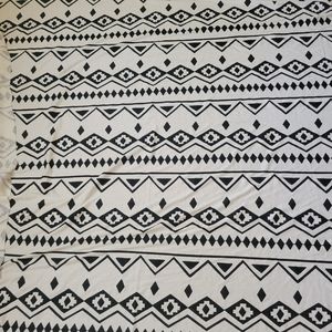 Vintage JBJ Fabrics INC  Boho Geometric Knit Fabric 1.47 Yds x 68" Pc Remnant.